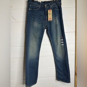 New with tags Levi's Men's 513 Slim Straight Jeans 34x32